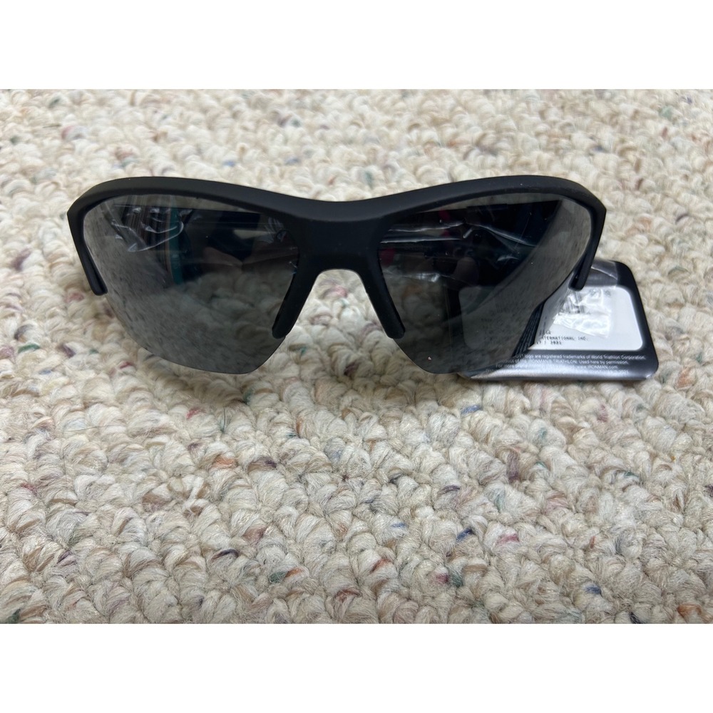 Foster Grant Ironman Polarized Sunglasses Matte Black Wrap Sport 10238157.FG2